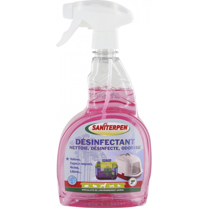 Désinfectant / nettoyant environnement animaux - 750 ml - SANITERPEN