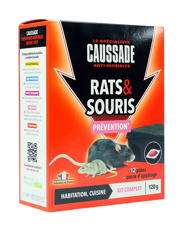 Kit traitement professionnel RONGEUR rats-mulots-campagnols-loirs