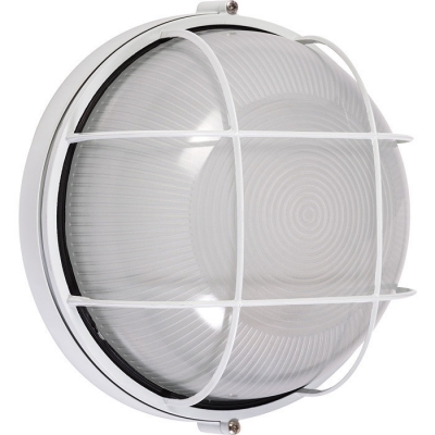 Hublot Tanche Rond Avec Grille De Protection Aluminium Dhome