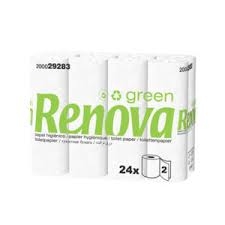 Papier toilette Ecolabel 2 plis Renovagreen XXL-60 rouleaux de 280