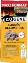 Allume-feux écologiques - 72 cubes Origine Végétale - ECOGENE