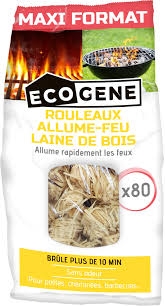 Allume feu - Express - 100 % Naturel - Laine de bois - ECOGENE